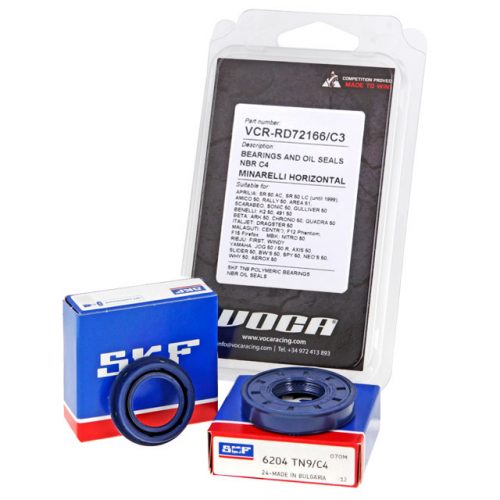 Crankshaft bearings VOCA C4, incl. oil seals NBR, Minarelli horizontal/ vertical